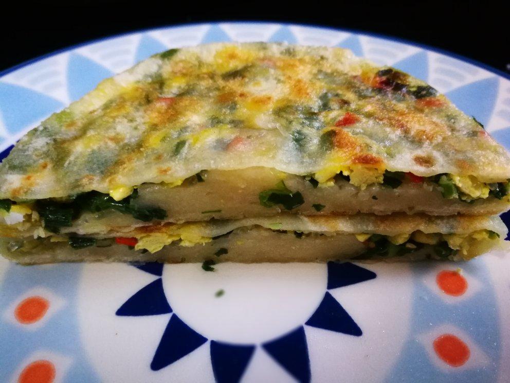 薄皮韭菜饼