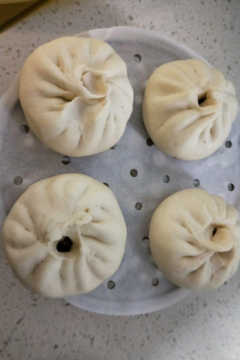 红萝卜圆白菜素菜包子（一次性发酵，附视频）