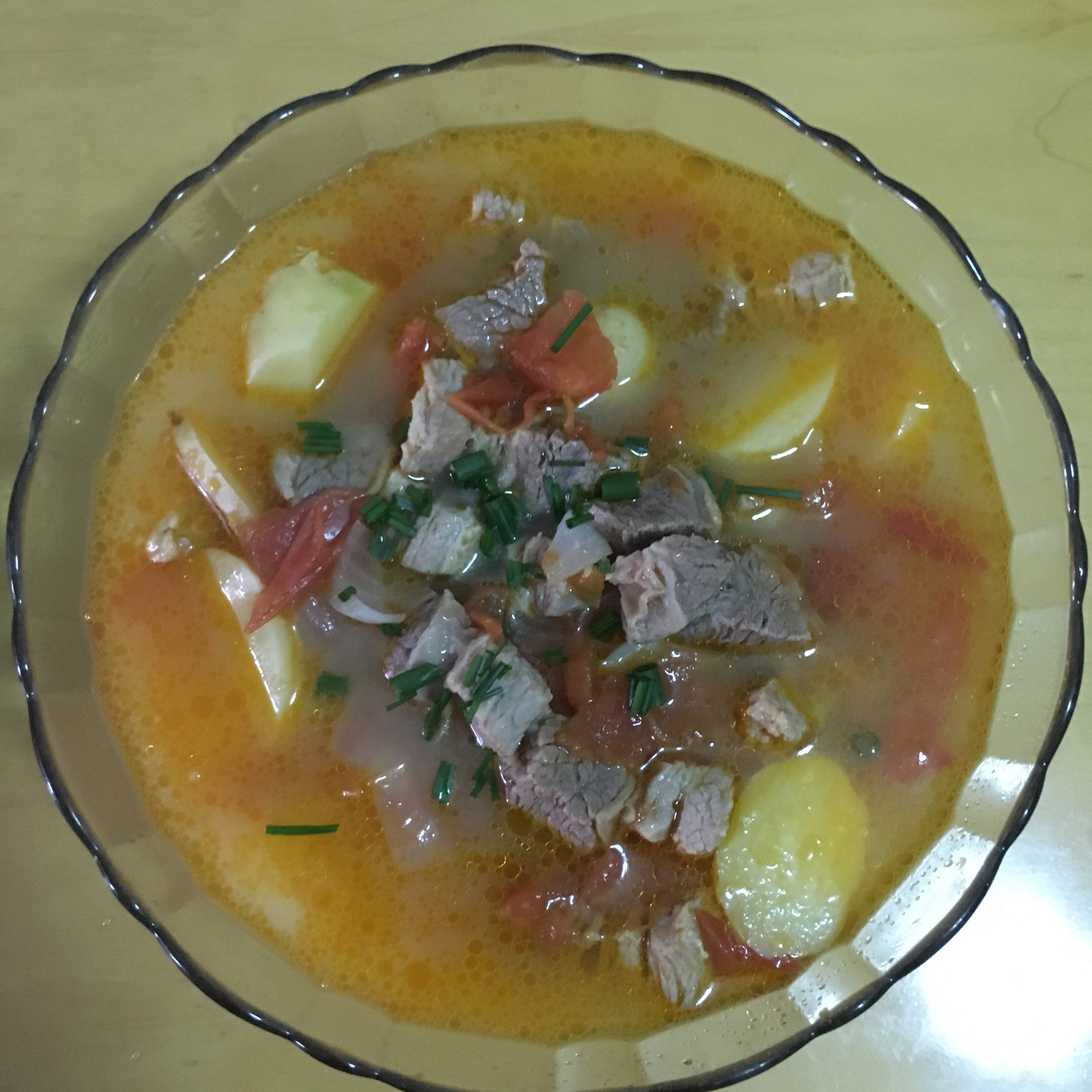 西红柿牛腩土豆