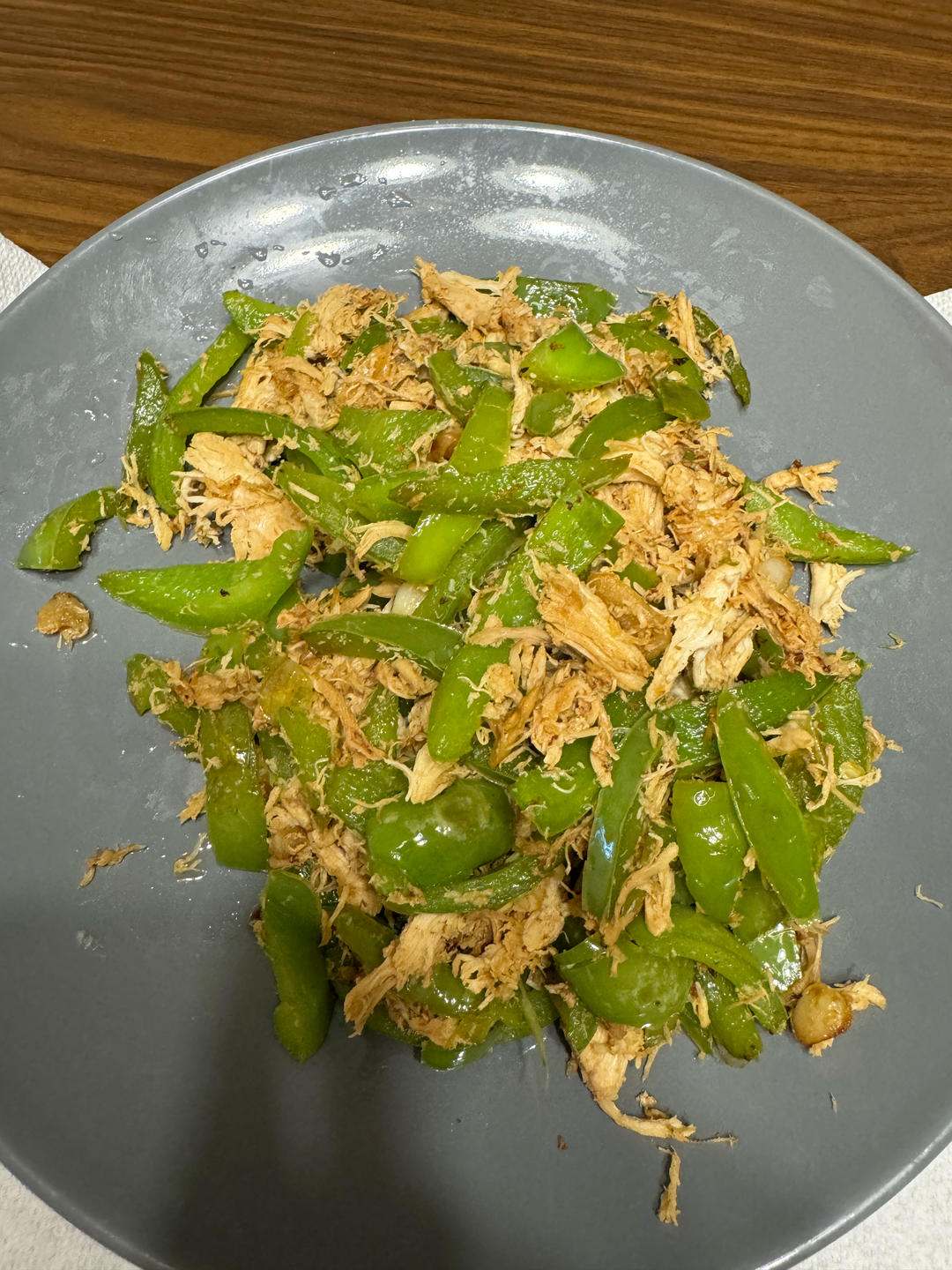 青椒炒鸡肉丝
