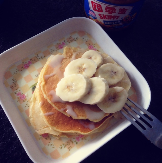 香蕉牛奶小煎饼