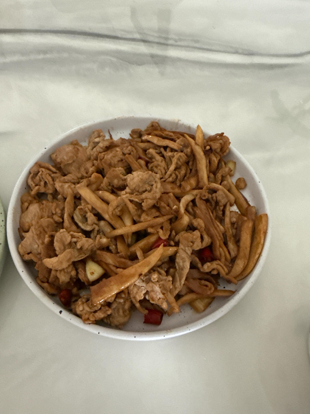 杏鲍菇炒肉丝