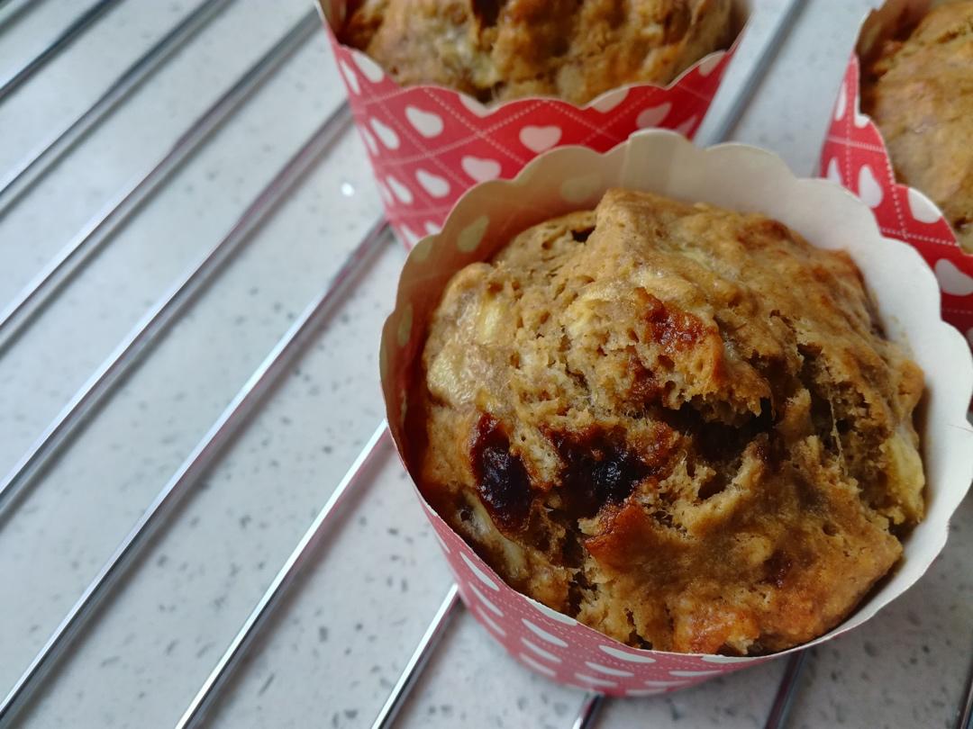 红糖全麦香蕉马芬