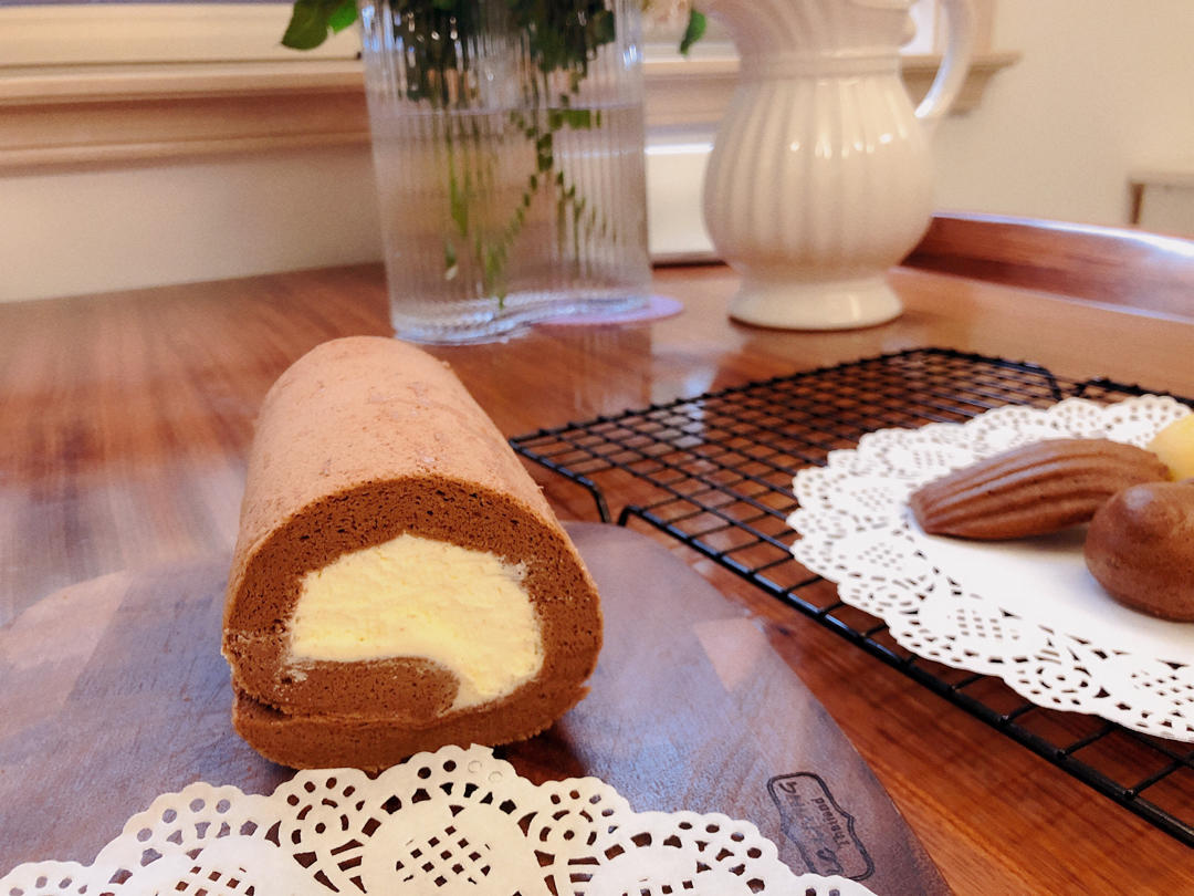 卷不裂的可可蛋糕卷