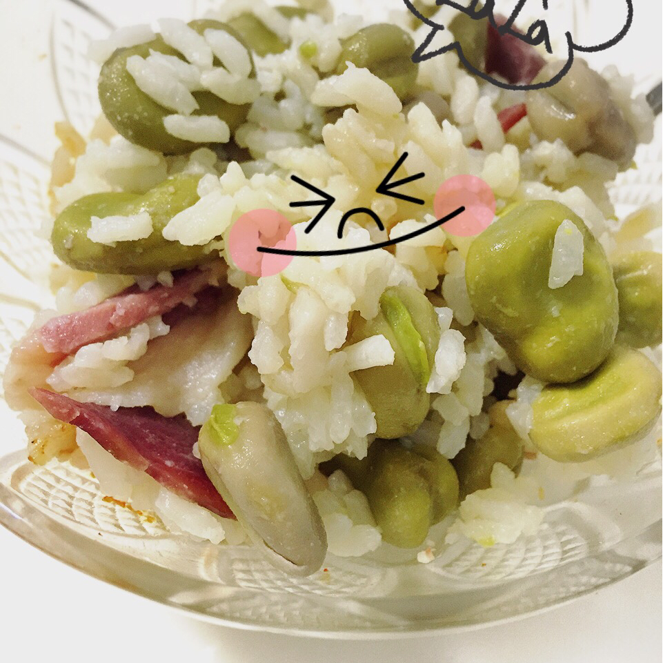 蚕豆焖饭
