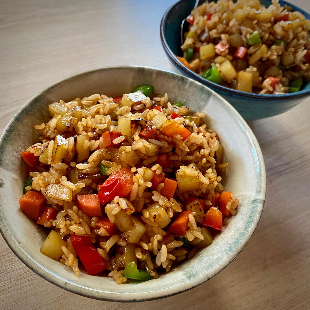 火腿土豆烩饭