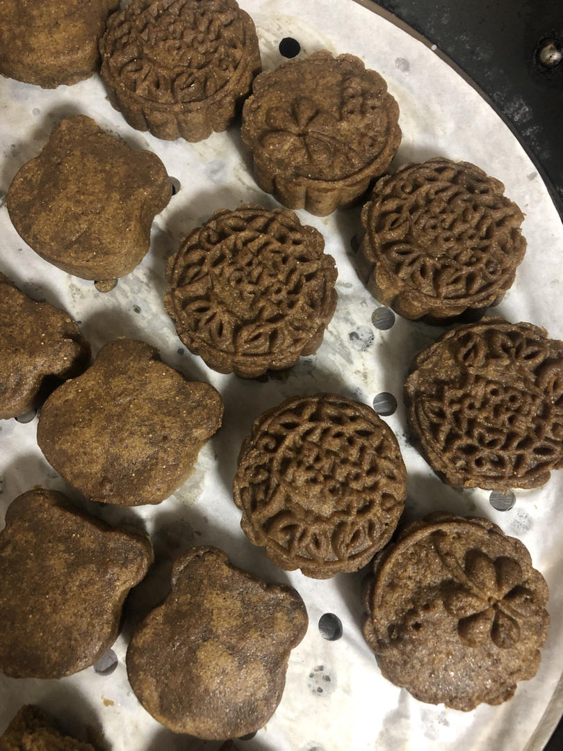 茄色的风彩做的健脾"八珍糕",乾隆皇帝每晚吃的养生糕点(木糖醇版)