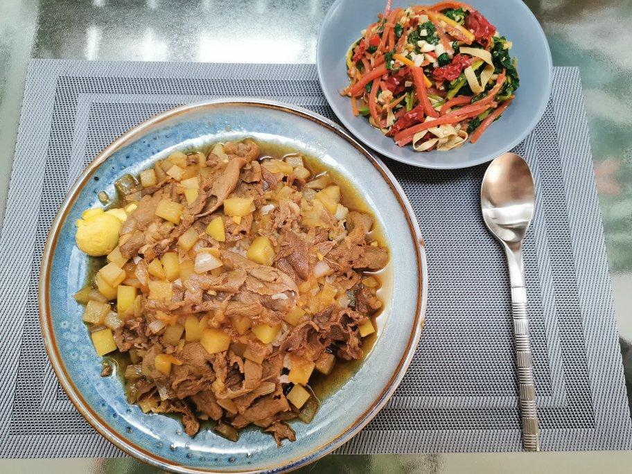 好吃到舔碗底的土豆肥牛拌饭