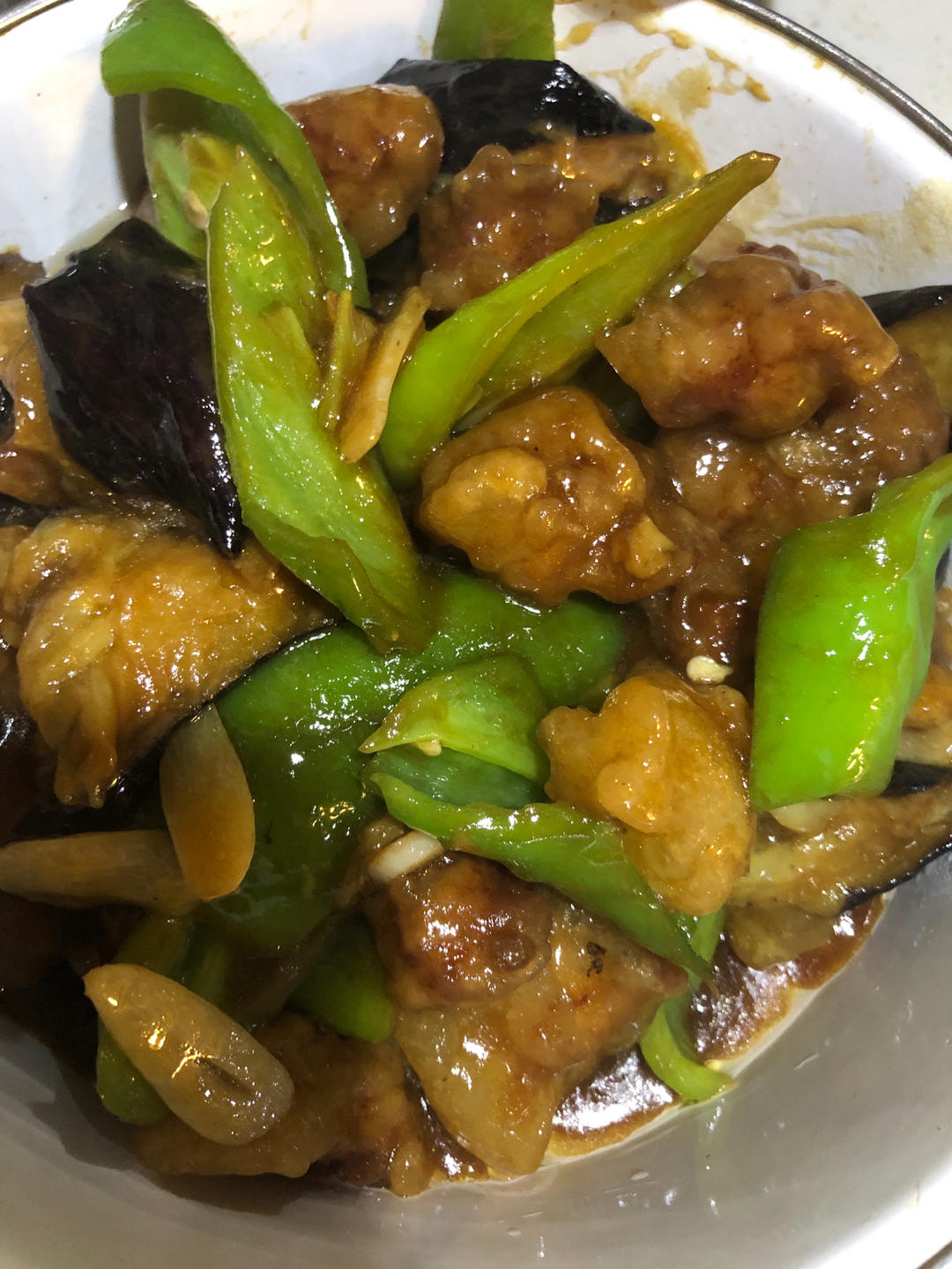 溜肉段烧茄子（东北硬菜呀哈哈）