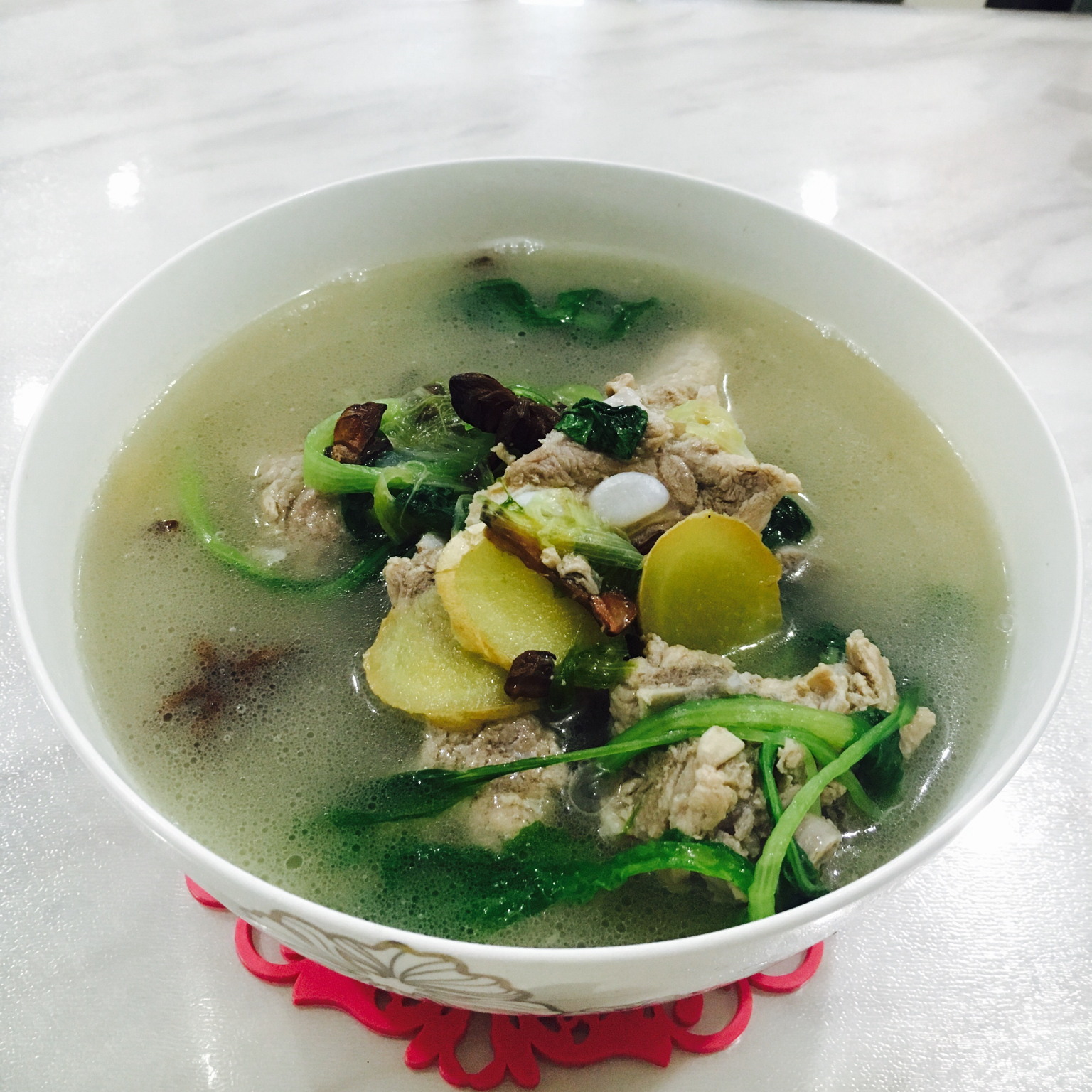 小白菜炖排骨