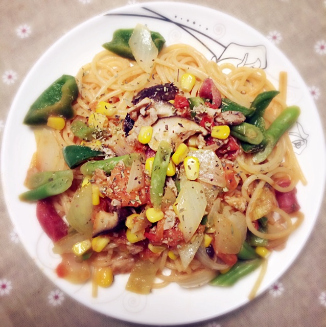 蔬菜意面(夜宵)