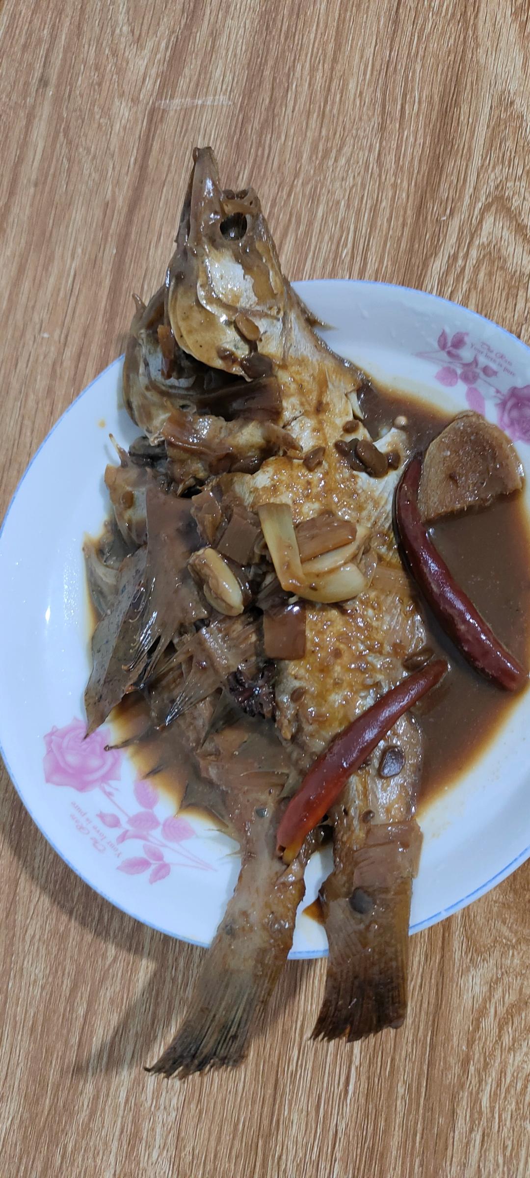 家常焖偏口鱼