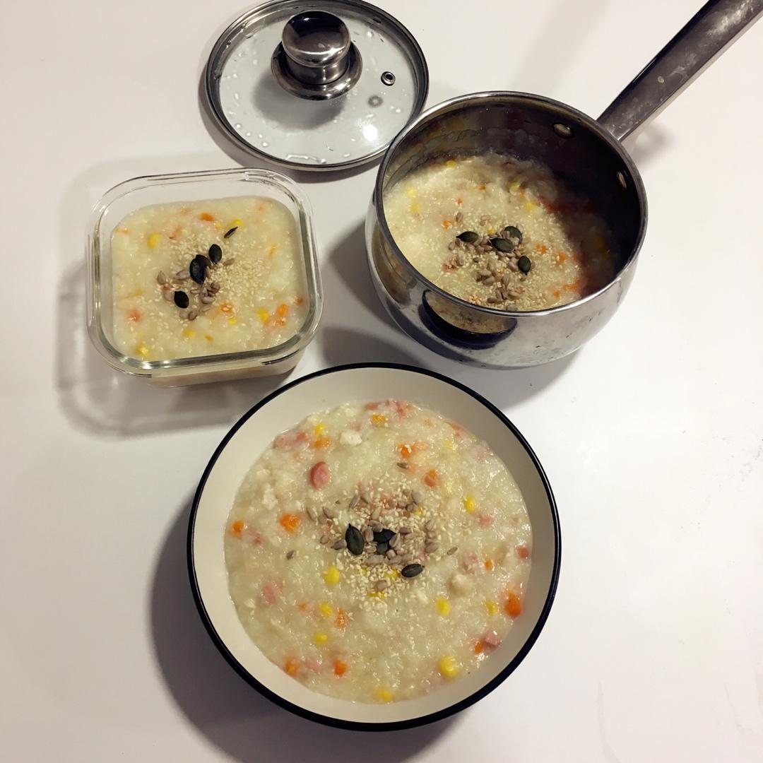 玉米胡萝卜香菇粥