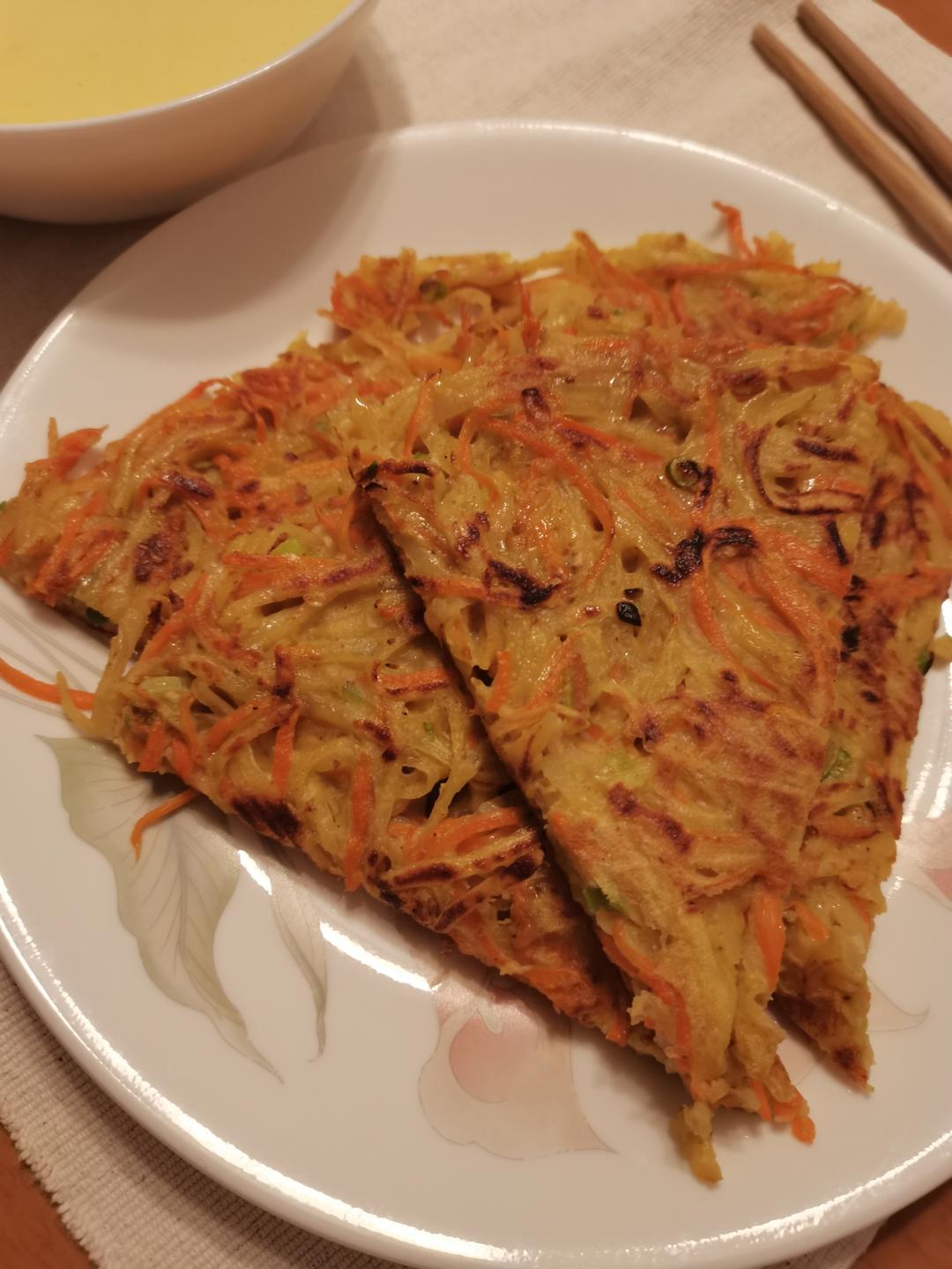 土豆饼(土豆胡萝卜丝饼)