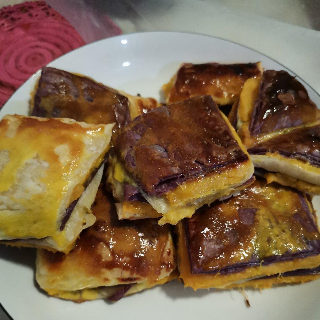 万能的手抓饼系列～紫薯酥