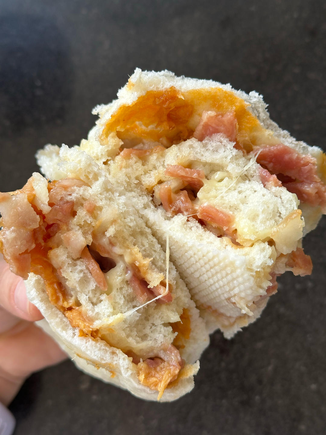 肉松培根芝士馒头（一次发酵）的做法