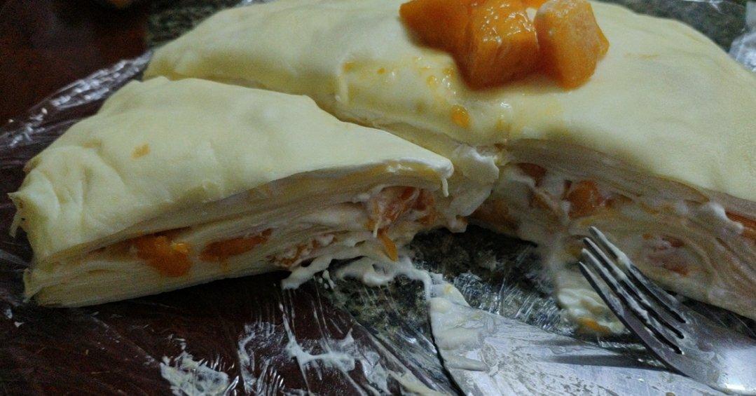 芒果千层蛋糕，100%成功告别煎皮无能