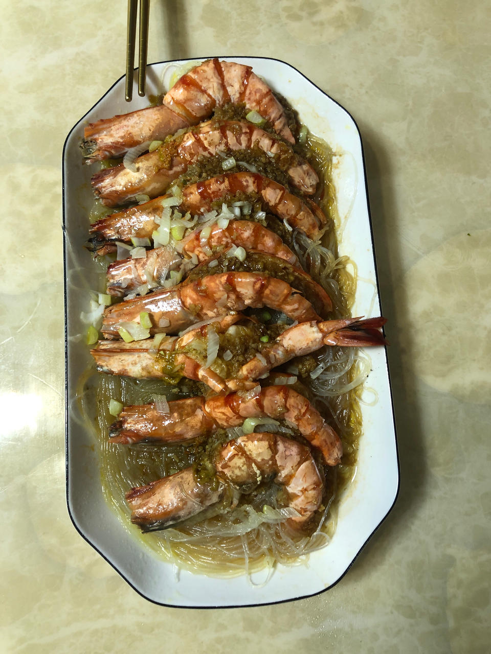 蒜蓉粉丝黑虎虾