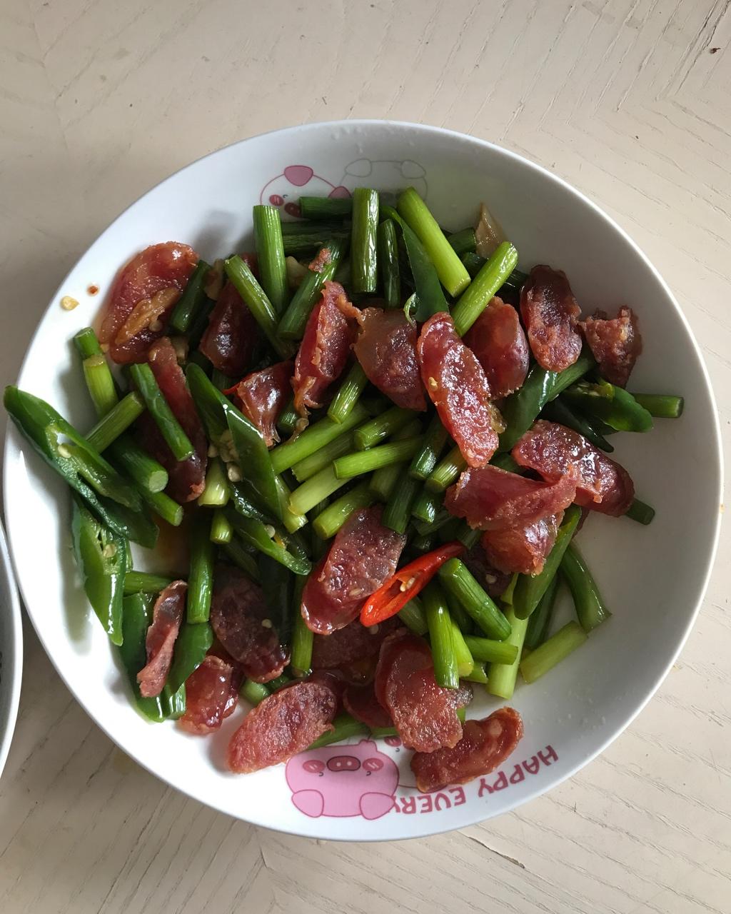 蒜薹炒腊肠