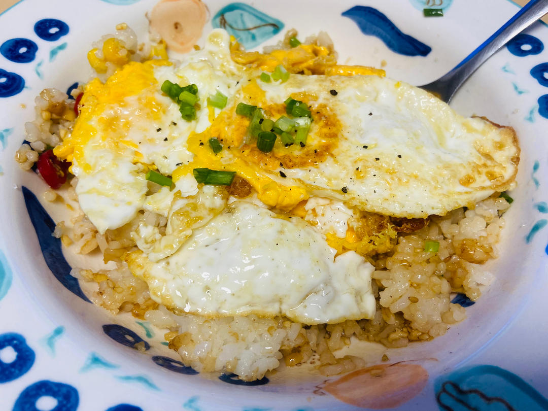 5分钟快手❗️超好吃的老式鸡蛋拌饭