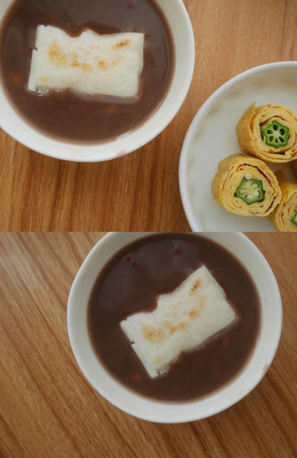 日式年糕红豆汤 蛋厚烧