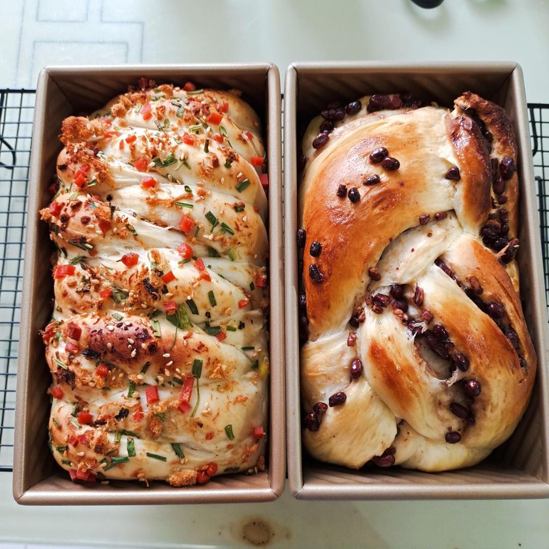 肉松香葱吐司（四种整形手法）