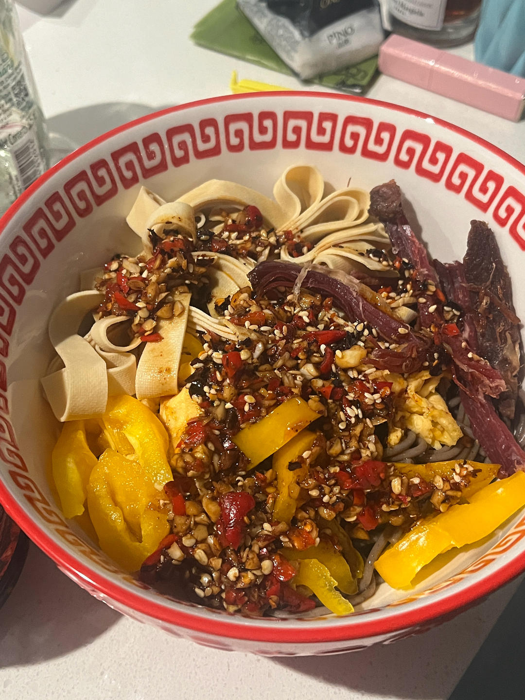 快手减脂餐❗️爆好吃的凉拌鸡丝荞麦面