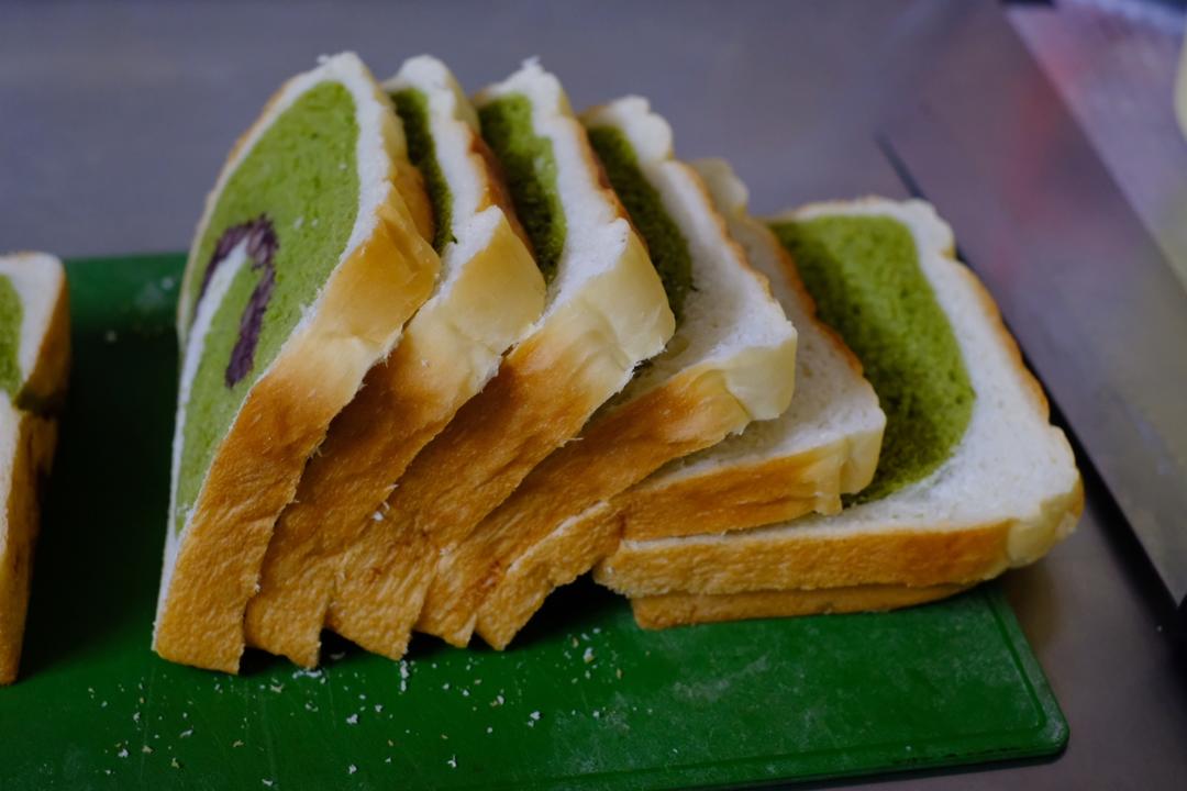 蜜豆抹茶双色吐司（波兰种）