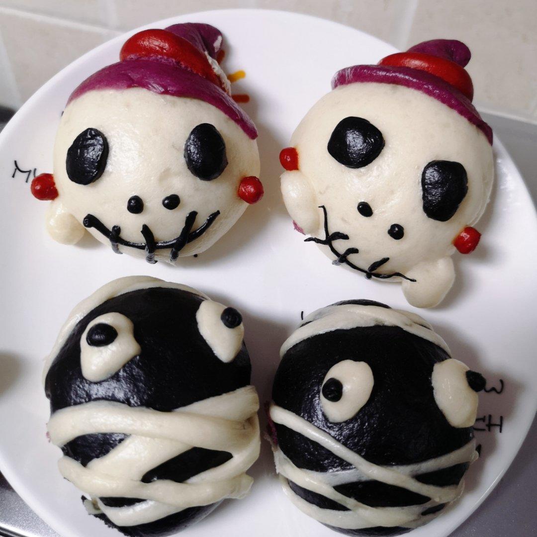 可爱造型馒头 万圣节快乐🎃不给糖就捣蛋👻