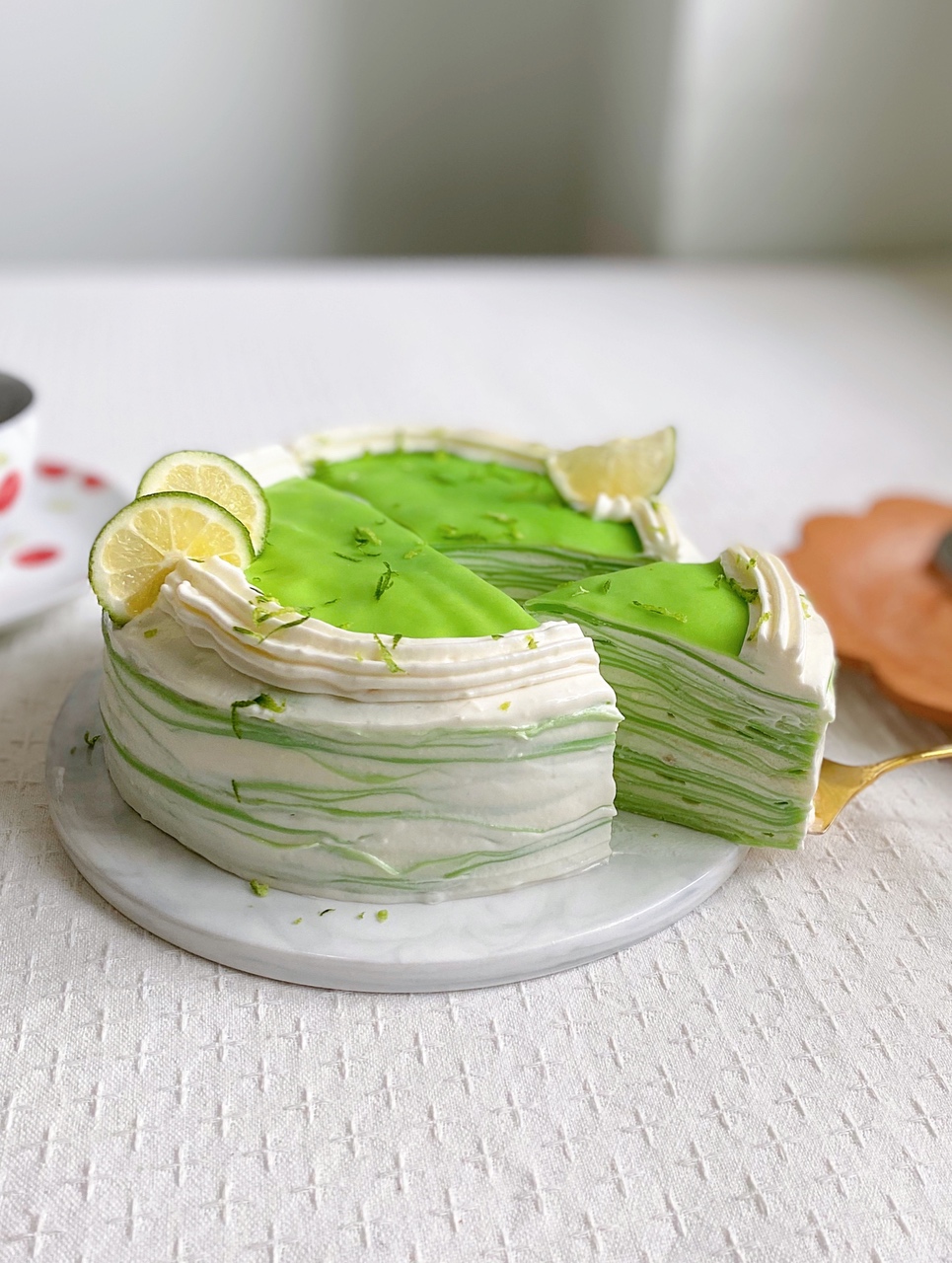 斑斓椰香千层蛋糕