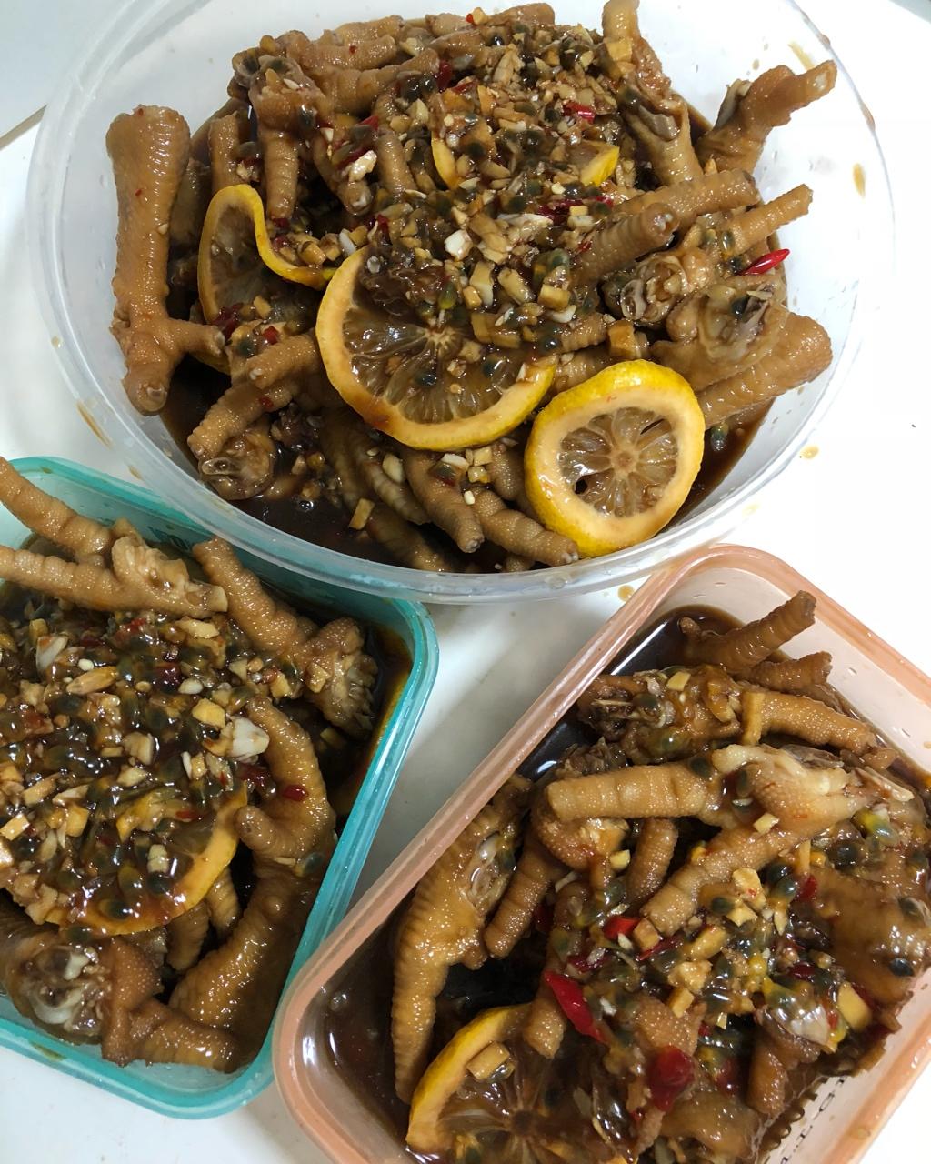 百香果柠檬鸡爪