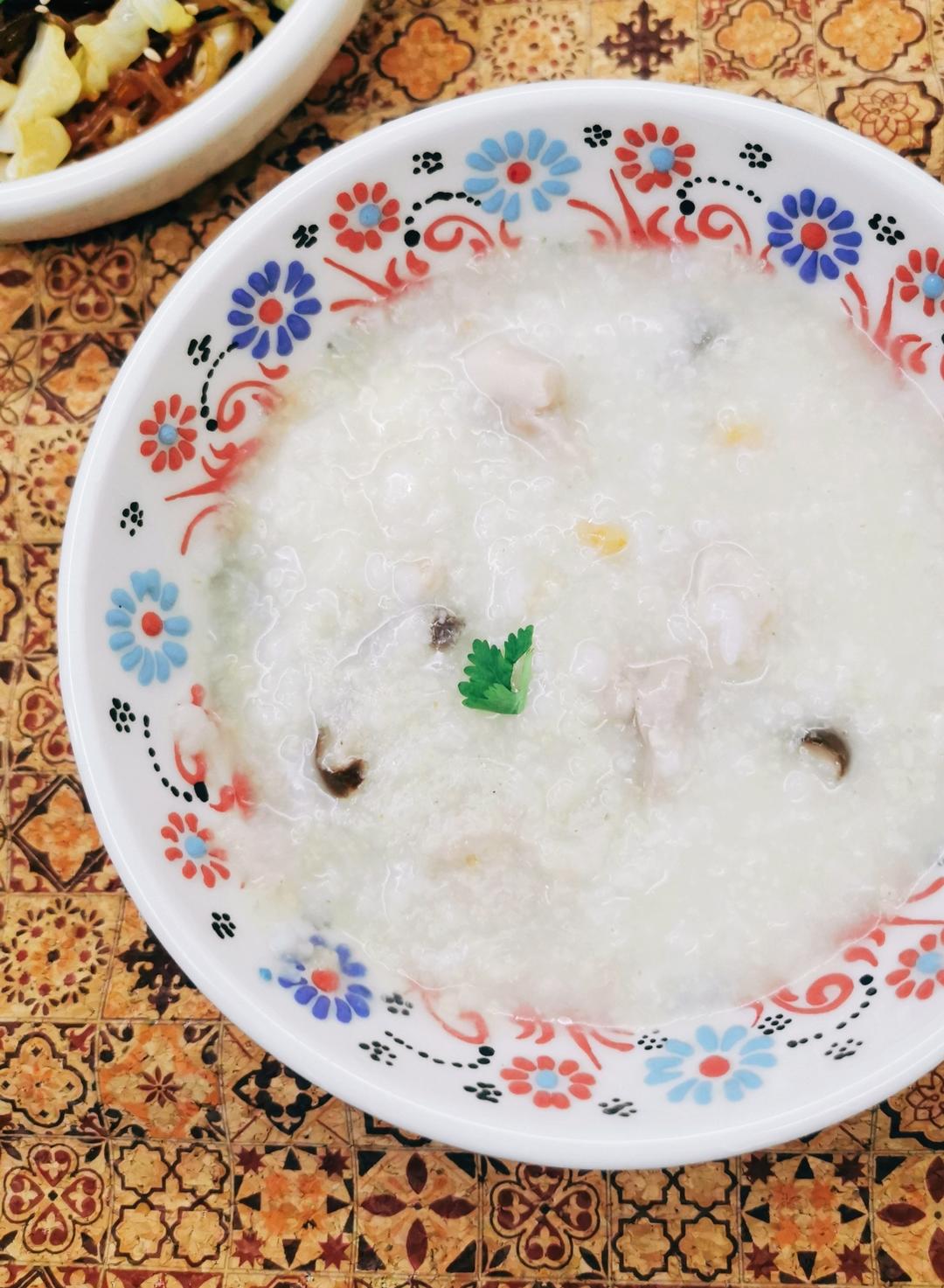 香菇鸡肉粥