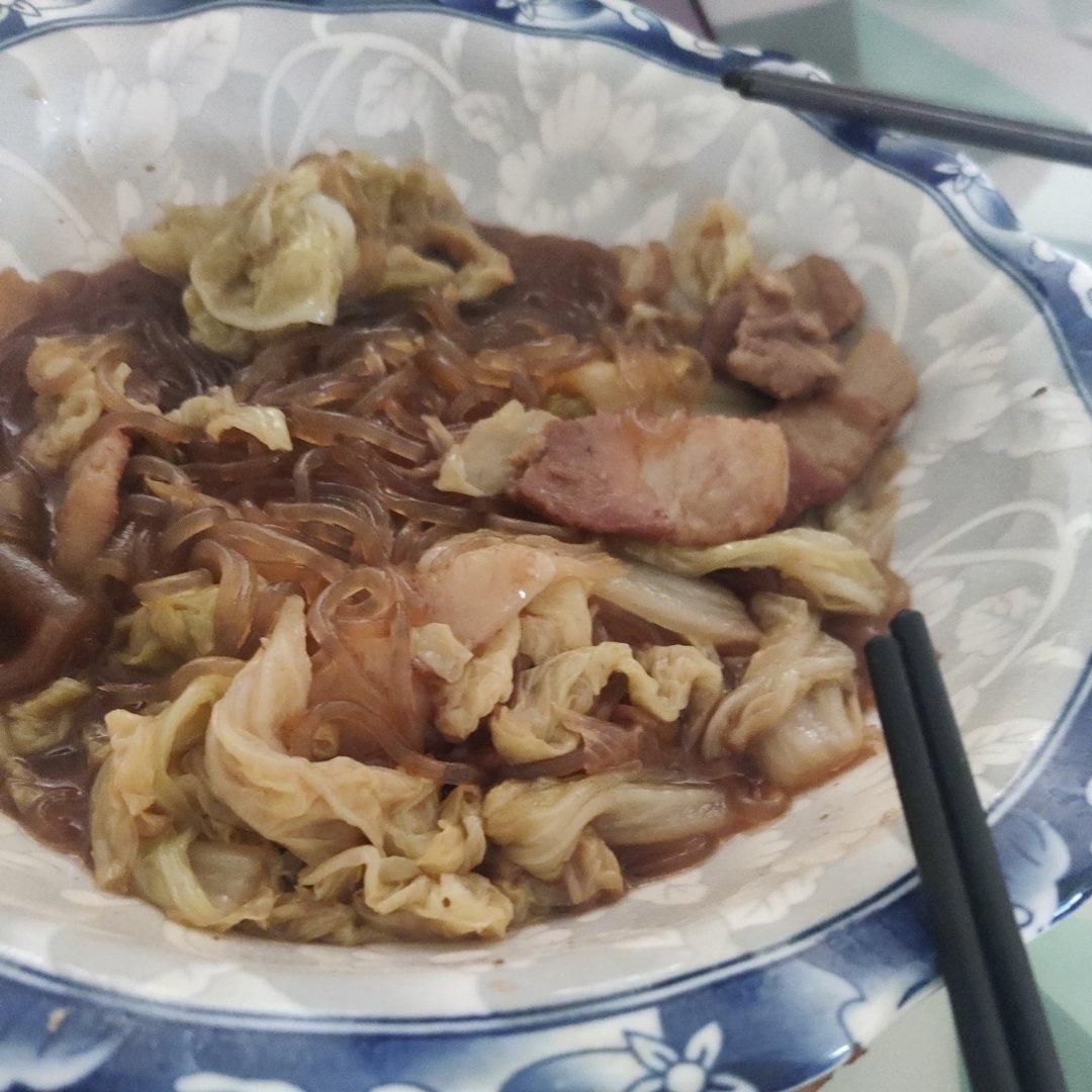 【猪肉炖粉条】猪肉粉条大白菜，家家烧人人爱！