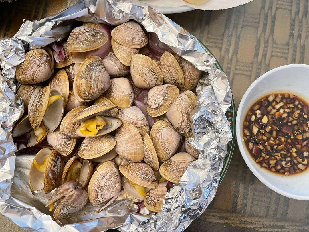 【海的味道】家庭版烤黄蚬子