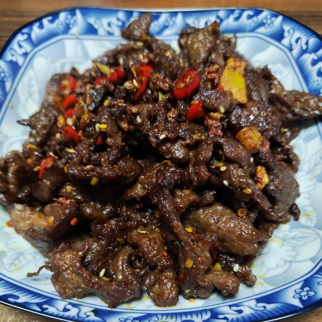 香辣孜然牛肉，我只吃自已做的，连炫三碗米饭