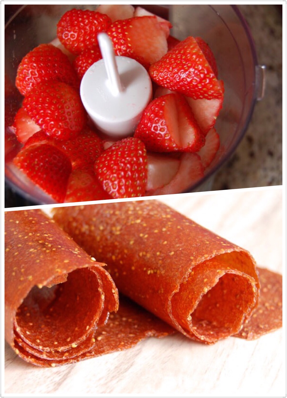 原始饮食之甜点-草莓风味果泥干的做法