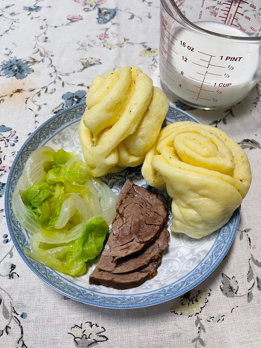 纯奶手撕吐司的做法 步骤1