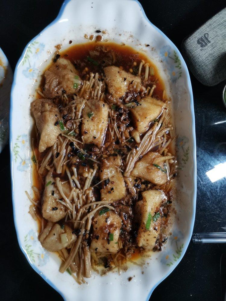 🔥好吃不胖❗️蒜蓉金针菇蒸巴沙鱼❗️
