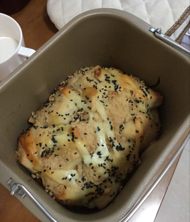 肉松手撕面包—超软会爆浆的面包哟