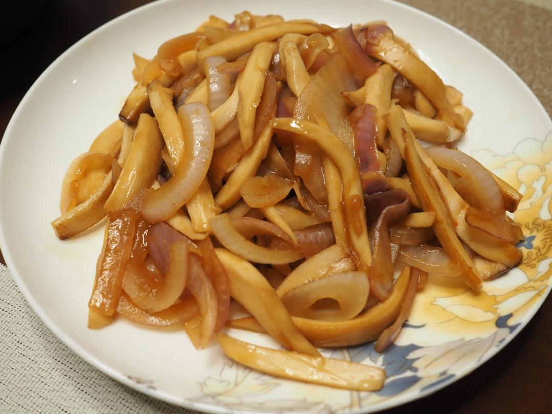 洋葱遇到杏鲍菇