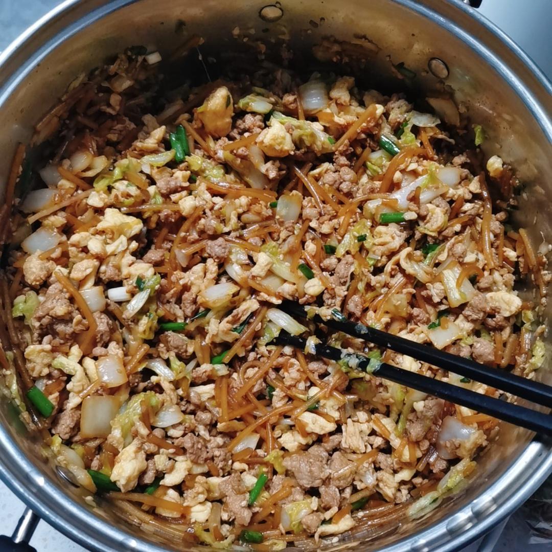 〆゛-无奈流逝太多的青春_gviu做的皮薄馅儿大的粉丝肉末包子(馅料