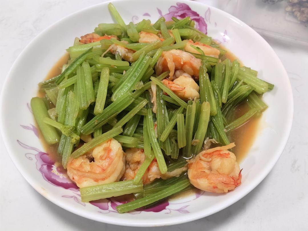 芹菜炒虾仁