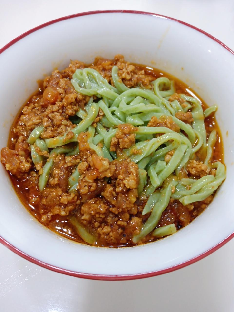 🍅番茄肉酱菠菜面的做法