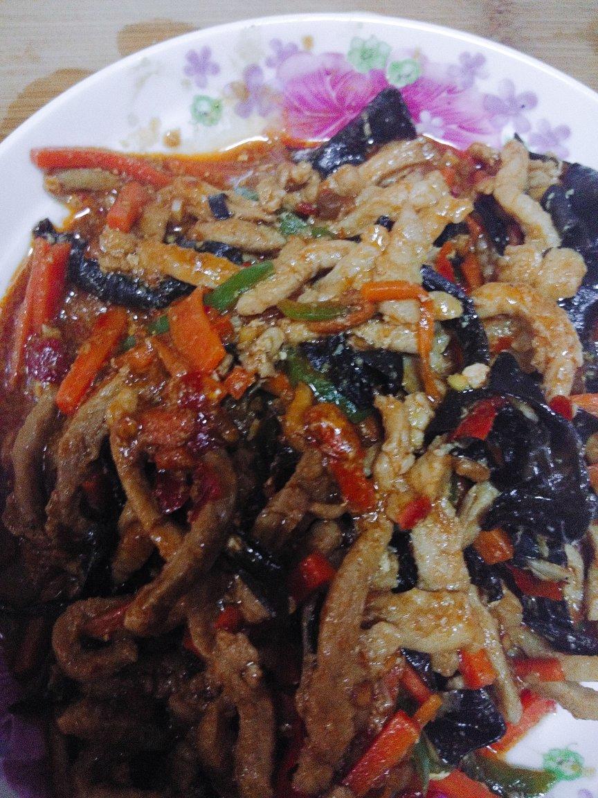 杏鲍菇的鱼香肉丝￨不放一滴水