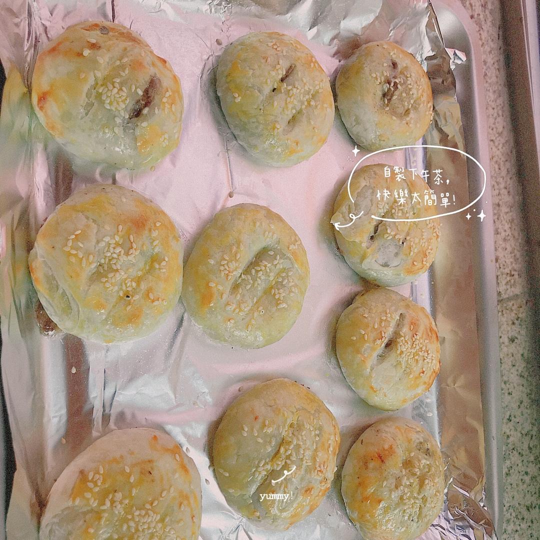 饺子弟做的小仙女红豆酥手抓饼版本