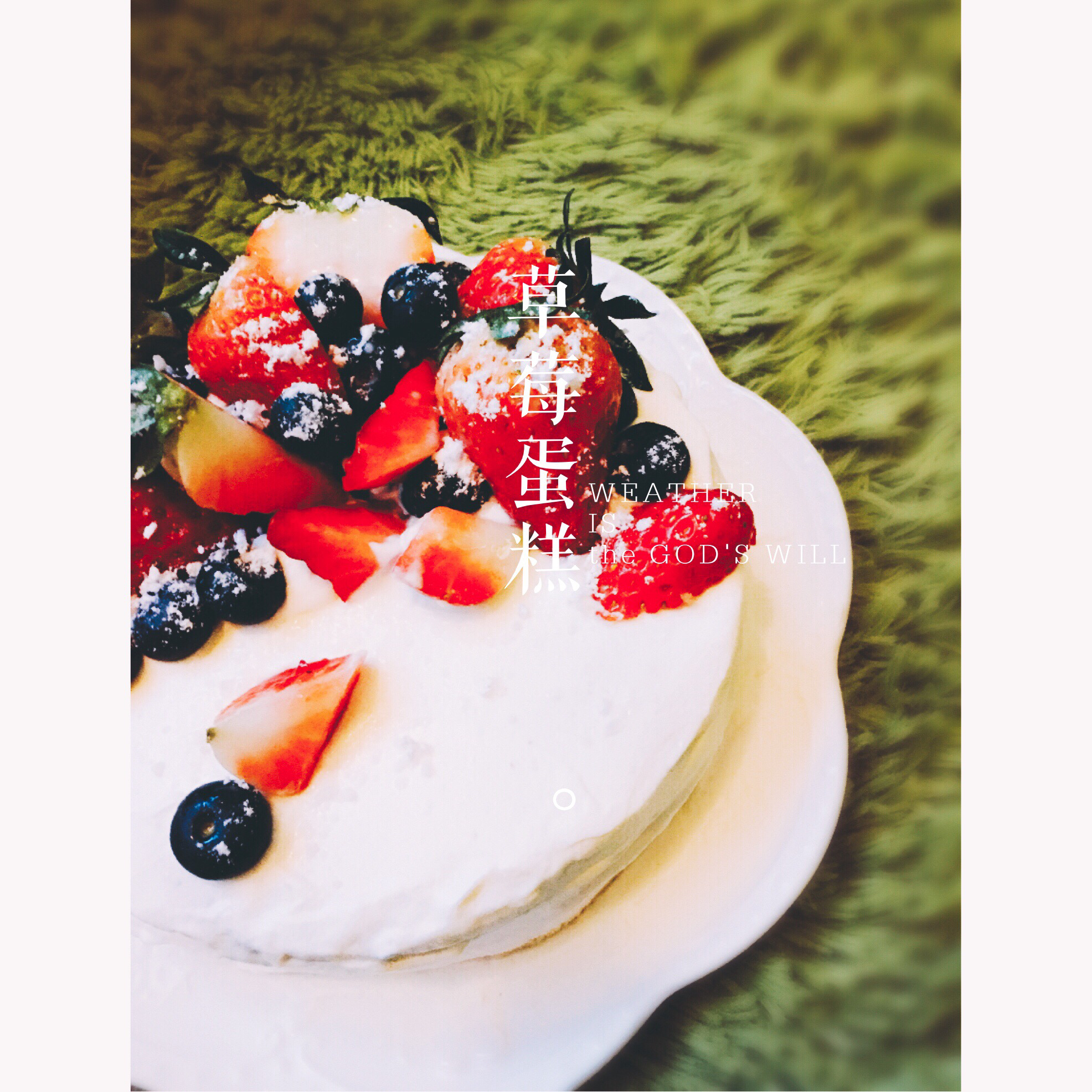 6寸原味戚风蛋糕