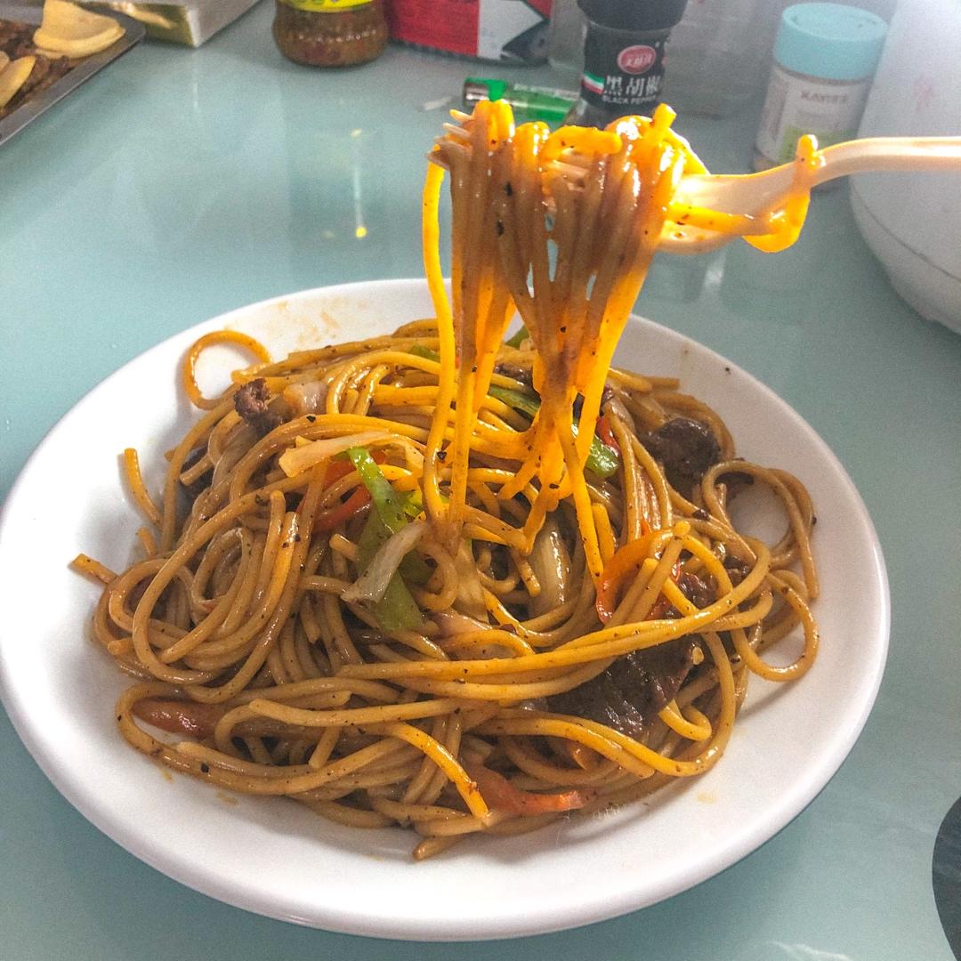 比餐厅好吃的黑椒牛柳意面🍝零失败简单教程
