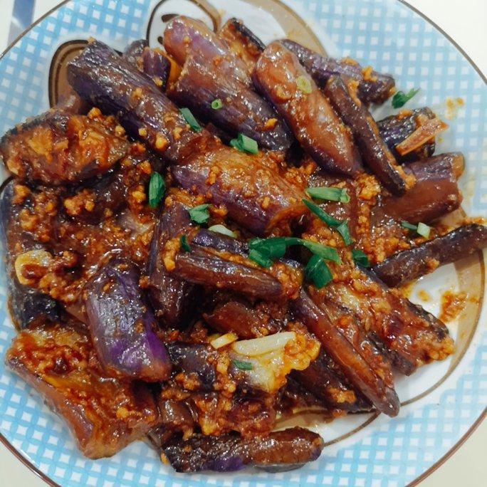 红烧肉沫茄子