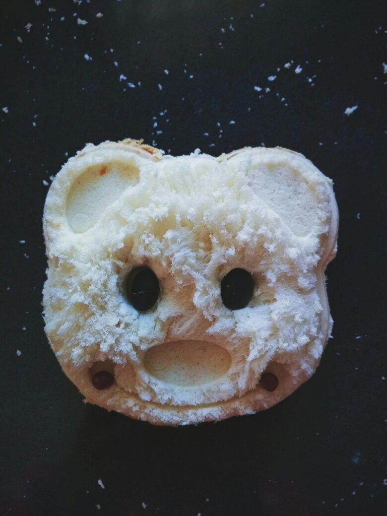 超萌超可爱的小熊口袋三明治