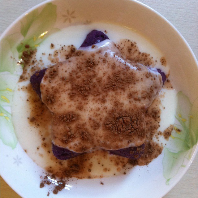 酸奶紫薯泥